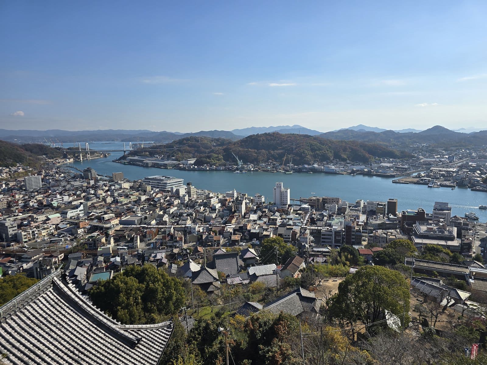 千光寺周辺から見下ろす尾道の街並み